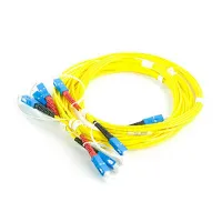 Набор одномодовых эталонных тестовых шнуров Fluke Networks SRC-9-SCSC-KIT (2 м) для тестирования волоконных кабелей с заделкой SC (4 SC/SC)