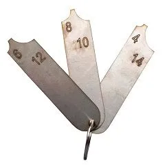 Калибровка шаблонов для контроля катетов швов УШС-2