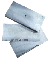 Стандартный образец предприятия (Настроечный образец в соотв. с ГОСТ Р 55724-2013) из стали ПЛОСКИЙ типа РАССЛОЕНИЕ, 1 плоскодонное отверстие на половину толщины менее 28мм ст.20, ст. 09Г2С, ст.3